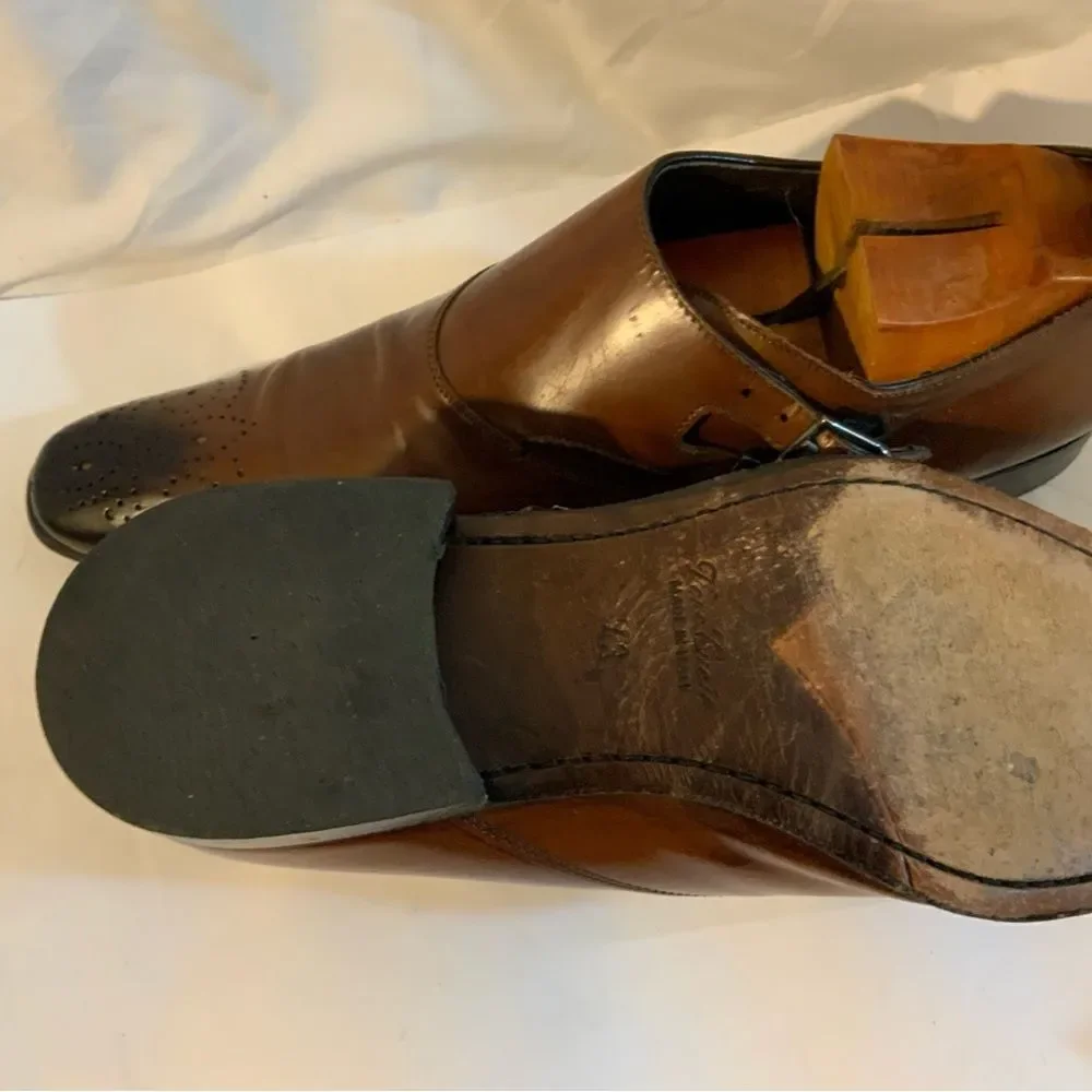 Profession Le  Bottier Depuis 1965 Brown Shoes all Leather buckles  EU 43 US 10